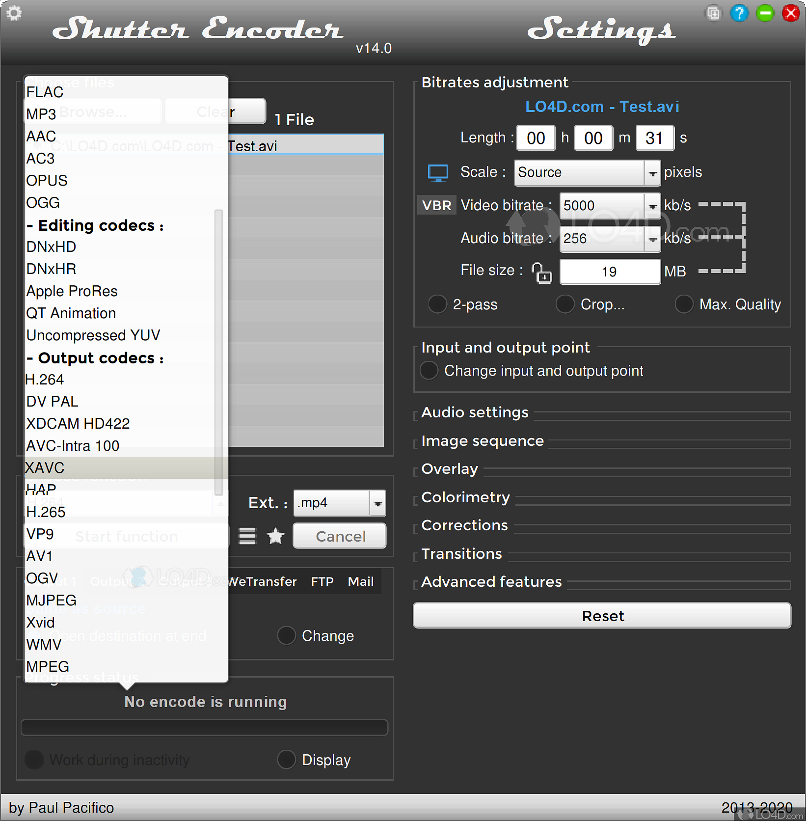 download the new version for ipod Shutter Encoder 17.3